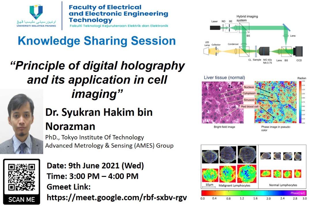 Webinar: Principle of digital holography and its application in cell imaging